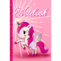 Cute Unicorn Notebook: Pink Composition Notebook College Ruled Journal - Paperback - Front Cover